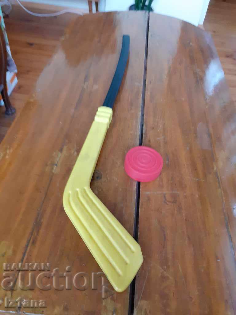Old Kids Hockey Stick and Puck with price 40.00 BGN | € 20.45