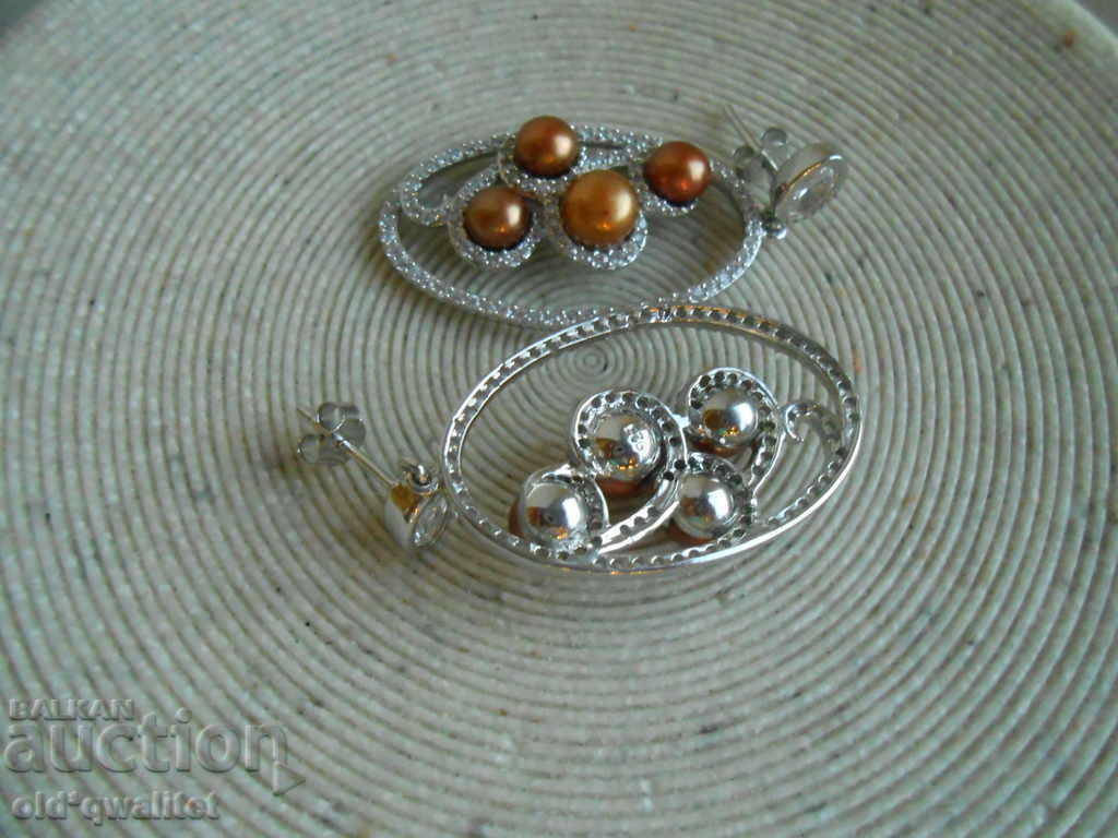 Доставка на Елегантни Сребърни обици, Сребро 925, щемпел - наличен Доставка на Елегантни Сребърни обици, Сребро 925, щемпел - наличен