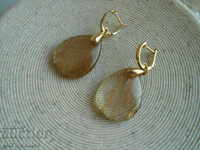 Elegant Silver earrings, Silver 925, gold plating