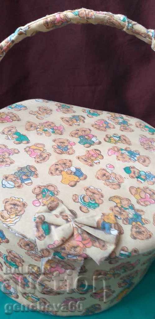 Auction RETRO Basket, bag for various things Auction RETRO Basket, bag for various things