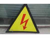 PVC Warning High Voltage Sign