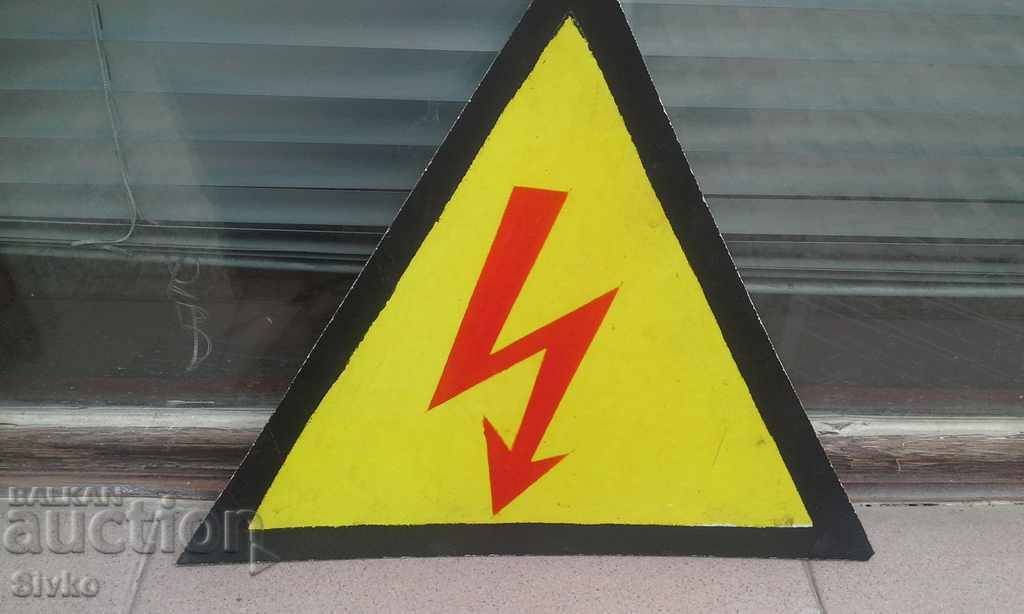 PVC plate Caution High voltage
