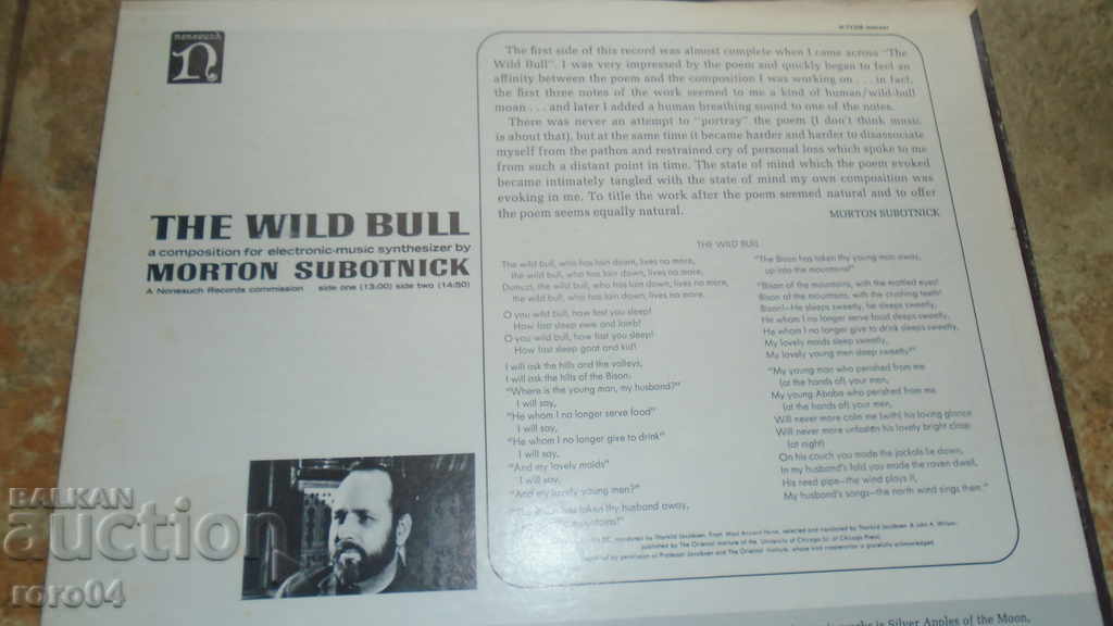 Delivery of Morton Subotnick - The Wild Bull Delivery of Morton Subotnick - The Wild Bull