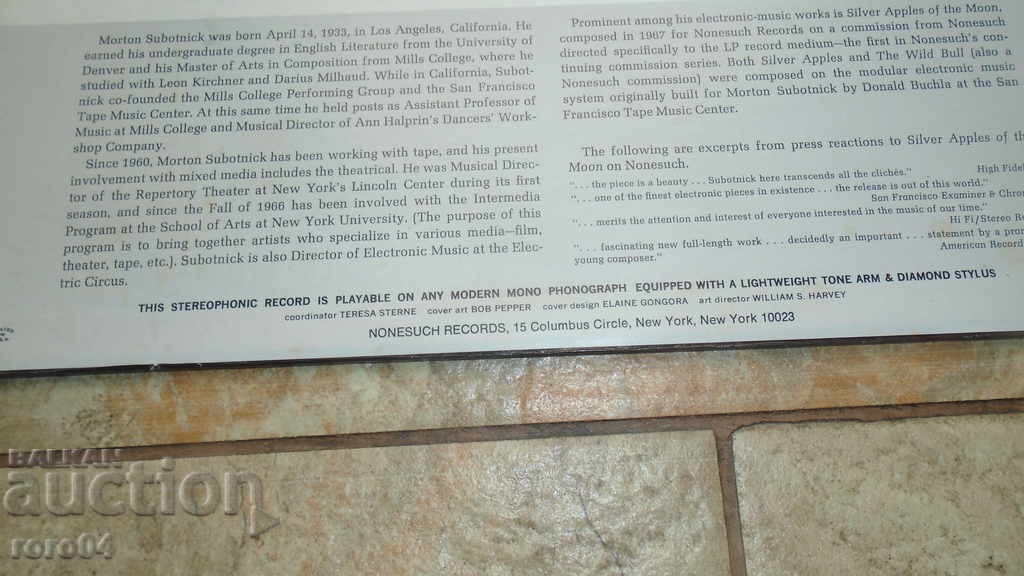 Morton Subotnick - The Wild Bull - 5 Morton Subotnick - The Wild Bull - 5