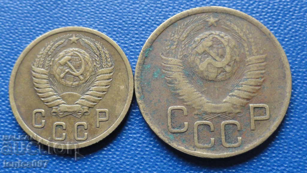 Livrarea Rusia (URSS) - 2 copeici (1956) și 3 copeici (1949)