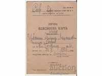 Personal pension card 1952