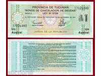 ZORBA ARGENTINA AUCTIONS 1 AUSTRAL 1991 UNC