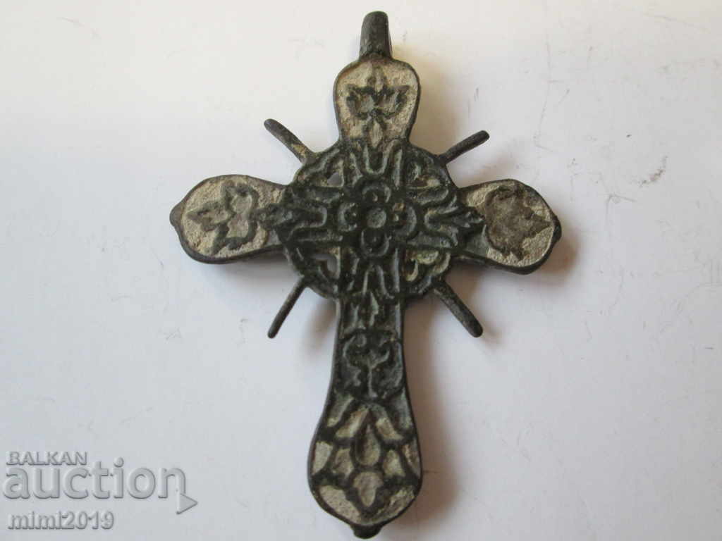 Very Old Tsarist Russia bronze cross with enamel with price 546.00 BGN | € 279.17 Very Old Tsarist Russia bronze cross with enamel with price 546.00 BGN | € 279.17