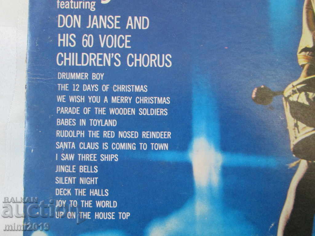 Long-playing gramophone record. Christmas carols. Children's choir USA with price 28.00 BGN | € 14.32