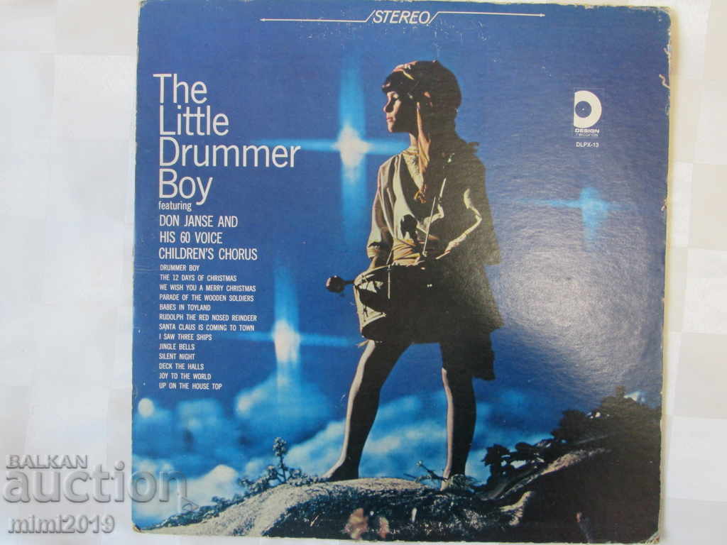 Long-playing gramophone record. Christmas carols. Children's choir USA - 7