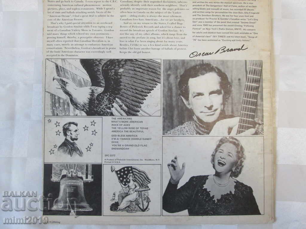 Cântece americane patriotice cu discuri de gramofon de lungă durată cu preț 35.00 BGN | € 17.90 Cântece americane patriotice cu discuri de gramofon de lungă durată cu preț 35.00 BGN | € 17.90