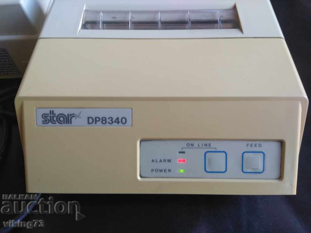 Delivery of Retro printer STAR DP8340 together with the power supply.