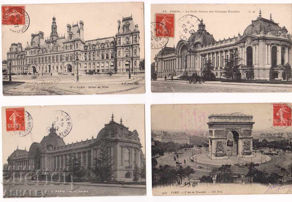4 France - Paris / traveled 1908/09/12 /