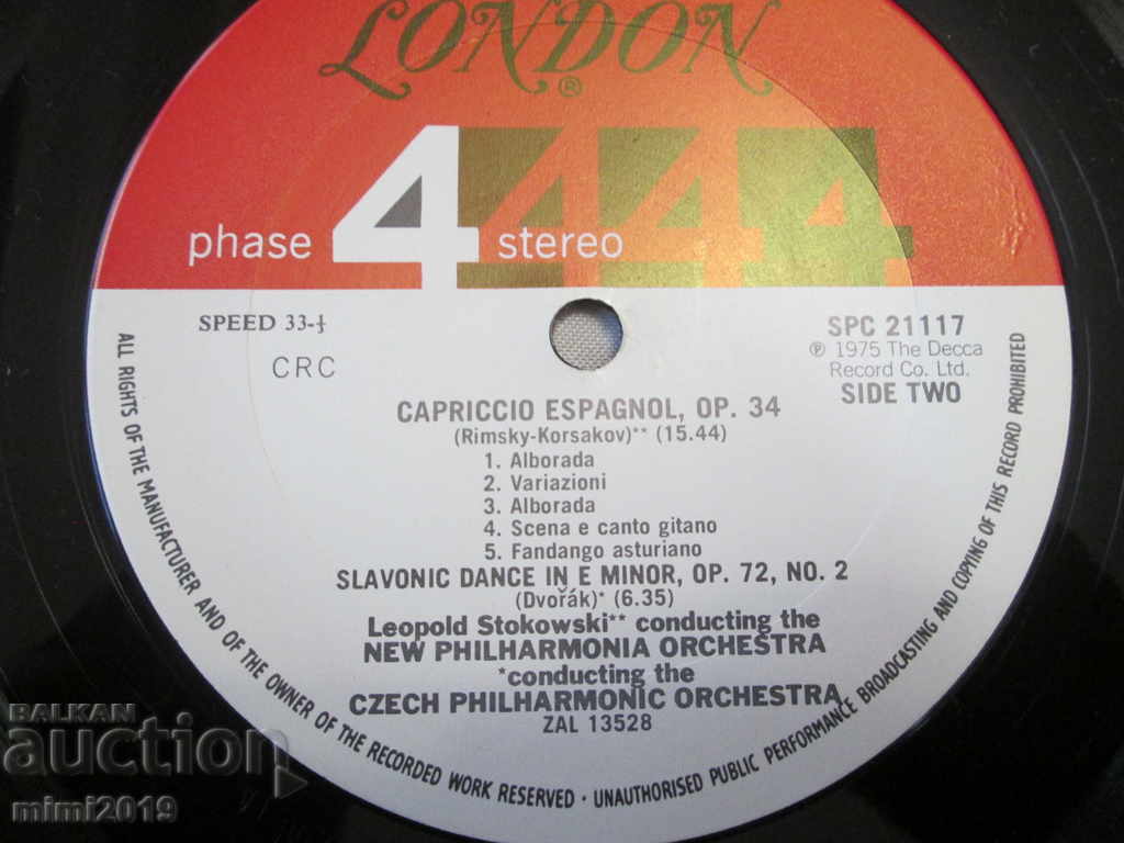 Auction 70's Long Playing Gramophone Record-Strauss Auction 70's Long Playing Gramophone Record-Strauss