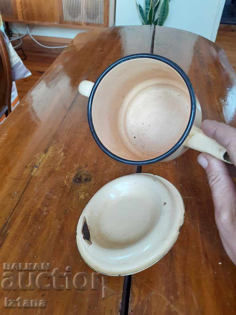 Old enamel teapot - 5