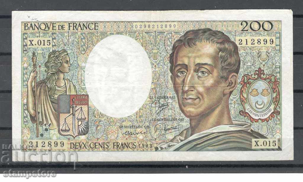 Franța - 200 franci 1983