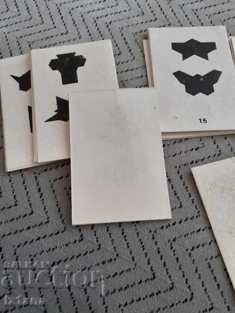 Old cards Funny silhouettes - 5 Old cards Funny silhouettes - 5