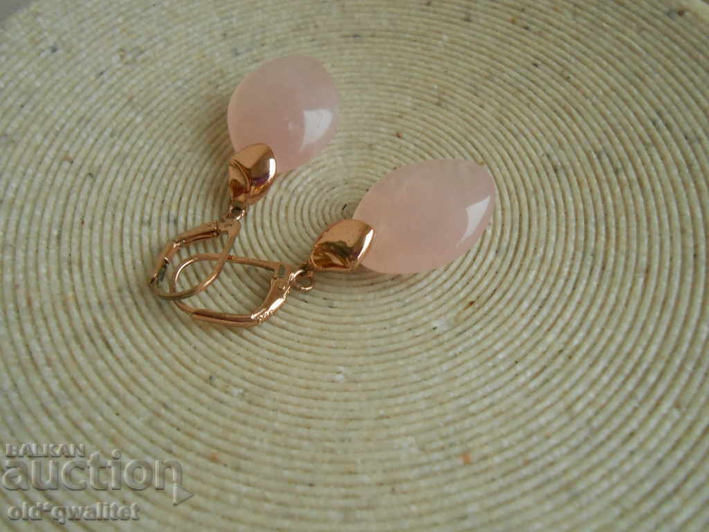 Delivery of Designer silver EARRINGS SILVER 925, rose quartz Delivery of Designer silver EARRINGS SILVER 925, rose quartz
