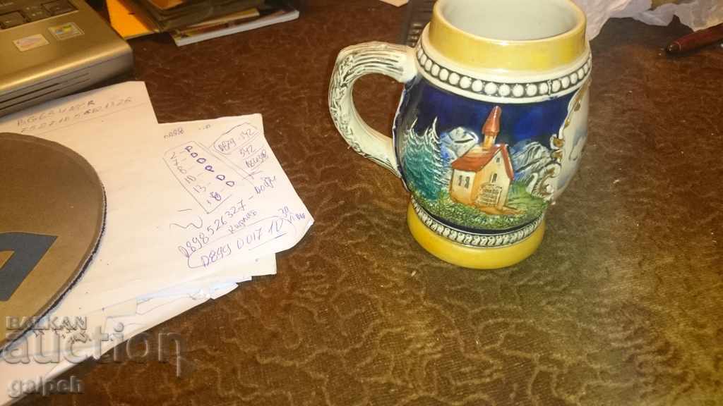 CERAMIC CUP - BELGIUM, MARKING with price 13.00 BGN | € 6.65 CERAMIC CUP - BELGIUM, MARKING with price 13.00 BGN | € 6.65