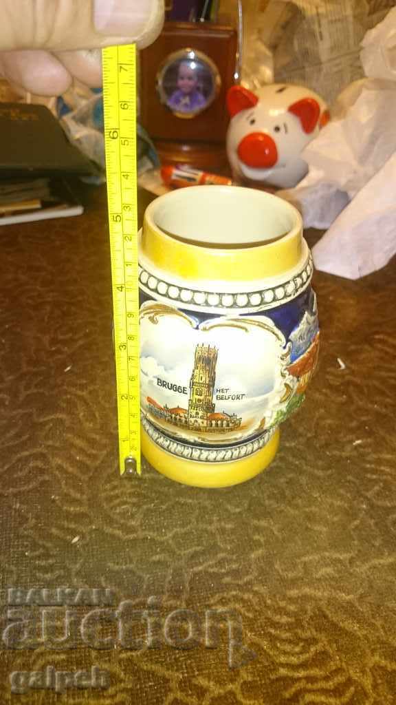 CERAMIC CUP - BELGIUM, MARKING - 6 CERAMIC CUP - BELGIUM, MARKING - 6