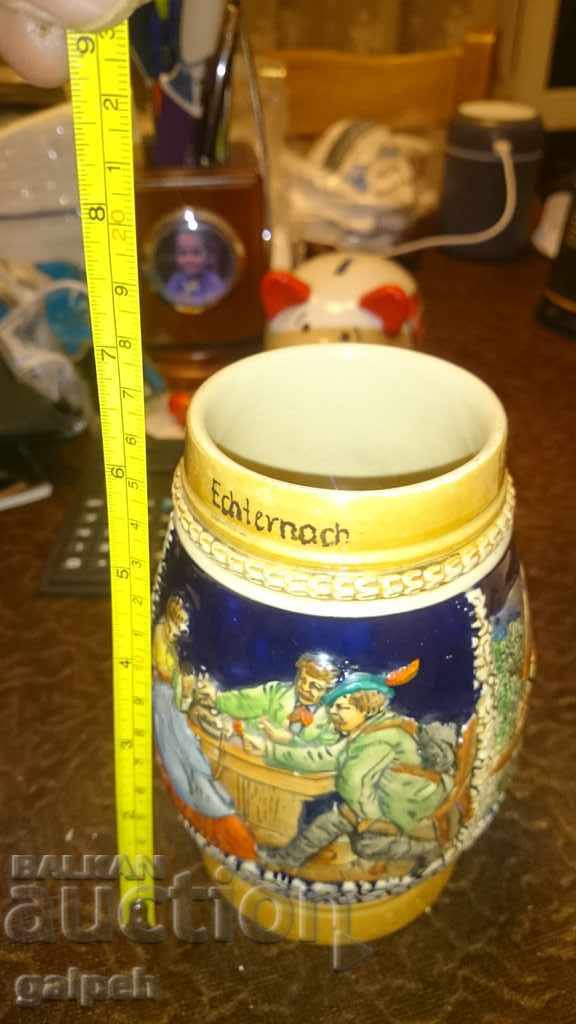 LARGE CERAMIC BOWL - LUXEMBOURG, MARKING - 6 LARGE CERAMIC BOWL - LUXEMBOURG, MARKING - 6