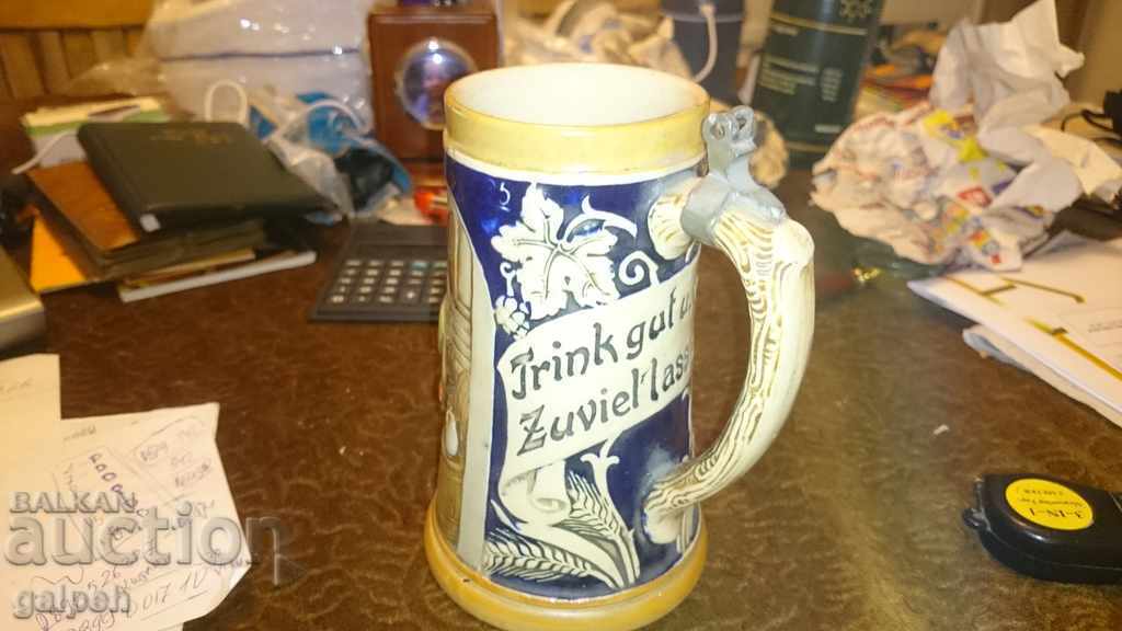 LARGE CERAMIC MUG - GERMANY, MARKING with price 15.00 BGN | € 7.67 LARGE CERAMIC MUG - GERMANY, MARKING with price 15.00 BGN | € 7.67