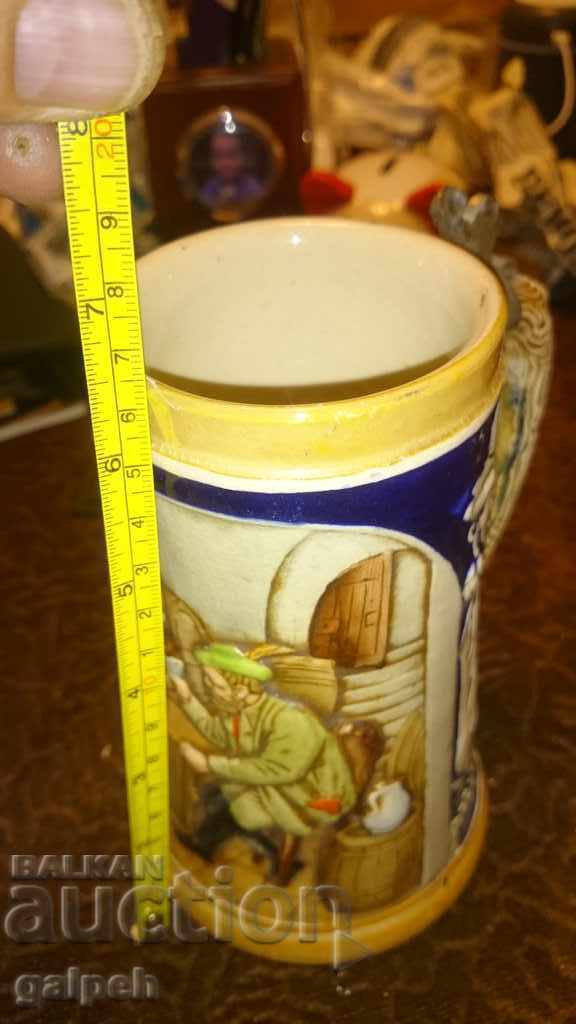 LARGE CERAMIC MUG - GERMANY, MARKING - 6 LARGE CERAMIC MUG - GERMANY, MARKING - 6