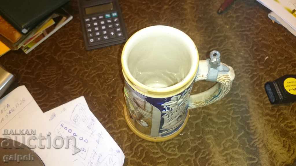 LARGE CERAMIC MUG - GERMANY, MARKING - 7 LARGE CERAMIC MUG - GERMANY, MARKING - 7