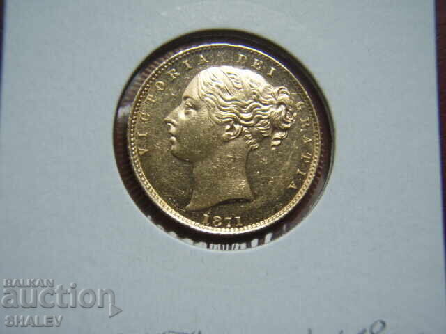 1 Sovereign 1871 Great Britain (Великобр.) - AU/Unc (злато) - 6 1 Sovereign 1871 Great Britain (Великобр.) - AU/Unc (злато) - 6