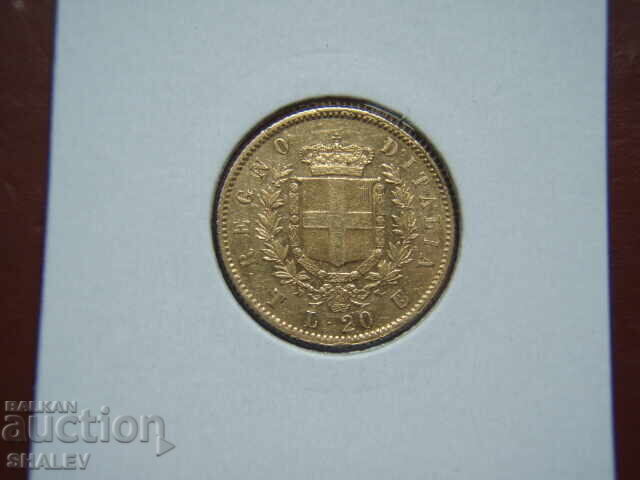 20 Λίρες 1861 T Ιταλία (20 λιρέτα Ιταλία) ΣΠΑΝΙΟ! - AU/Unc (χρυσός)