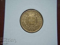 20 Lire 1861 Italy (20 Lire Italy) RARE! - AU/Unc (gold)