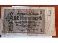 Банкнота Германия 1 марка 1923 - 9