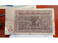 Banknote Germany 2 stamps 1923
