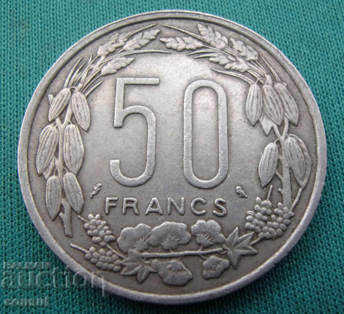 TSAR, Kongo, Gabon, Ciad 50 Franci 1961 Rare cu preț € 23.01 | 45.00 BGN TSAR, Kongo, Gabon, Ciad 50 Franci 1961 Rare cu preț € 23.01 | 45.00 BGN