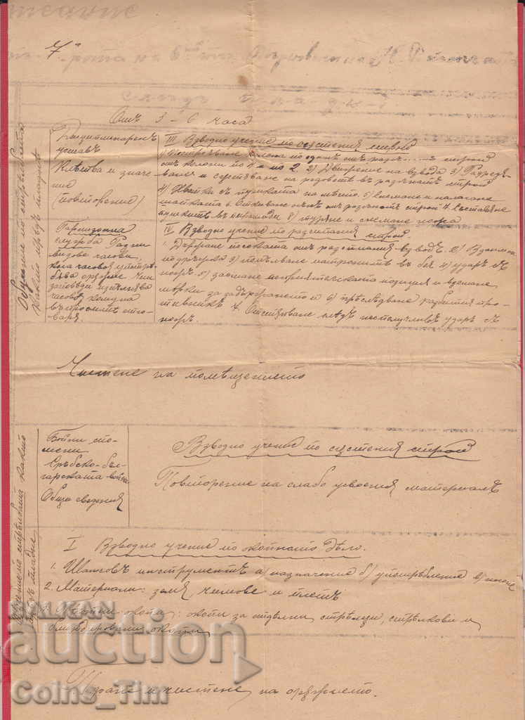 257759 / 1912 Разписание на 6 Търновски полк 7 Рота с цена 10.00 лв. | € 5.11 257759 / 1912 Разписание на 6 Търновски полк 7 Рота с цена 10.00 лв. | € 5.11