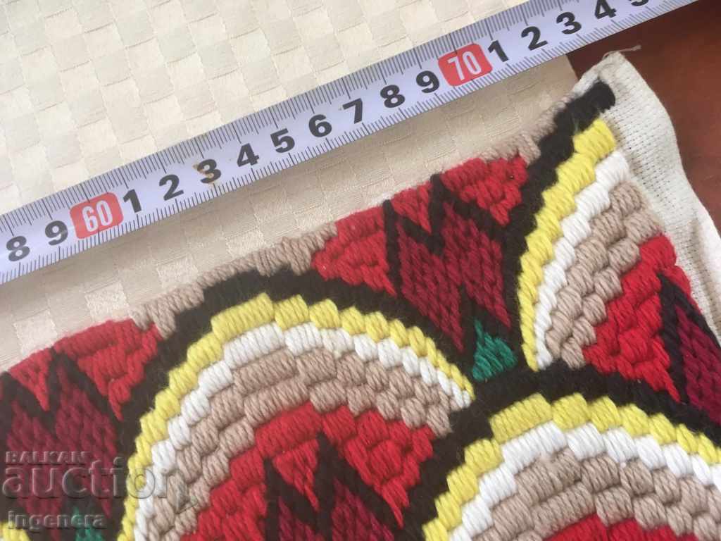 CARPET HAND-EMBROIDERED FOLK MOTIVES with price 18.00 BGN | € 9.20 CARPET HAND-EMBROIDERED FOLK MOTIVES with price 18.00 BGN | € 9.20