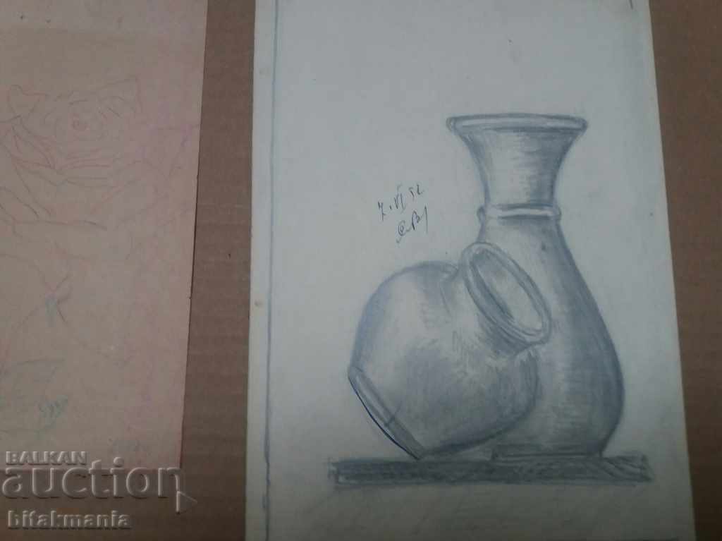 Lot of old drawings - read the terms of the auction - 5 Lot of old drawings - read the terms of the auction - 5