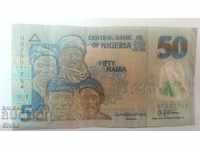 Banknote Nigeria 50 naira 2018