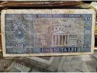 Banknote Romania 100 lei 1966