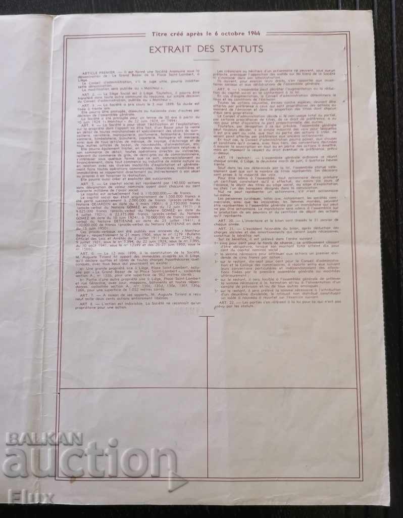 Action from Belgium Grand Bazar Place Saint - Lambert | 1944 - 6