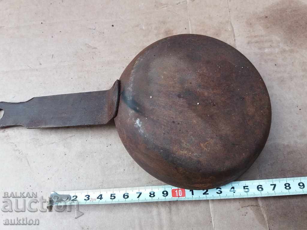 OLD MASSIVE FORGED LEAD CASTING TANK - 6