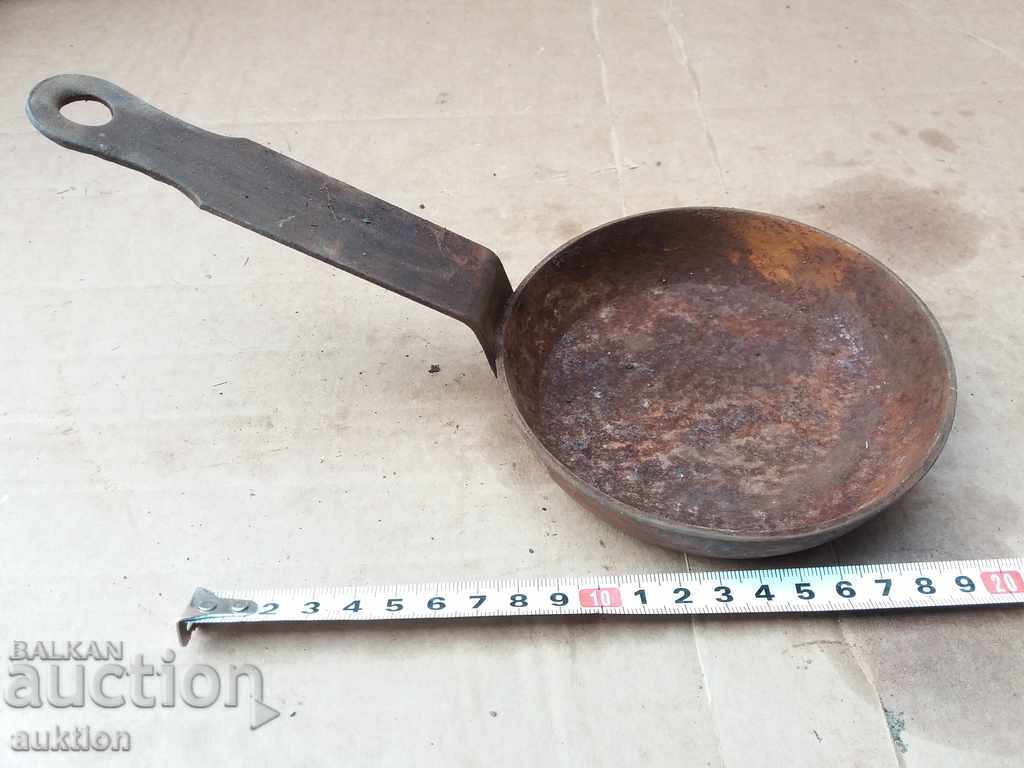 OLD MASSIVE FORGED LEAD CASTING TANK - 7