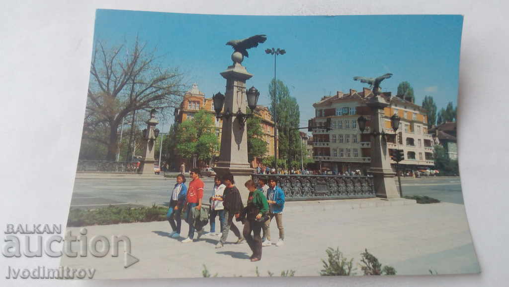 Postcard Sofia The Eagle Bridge 1988