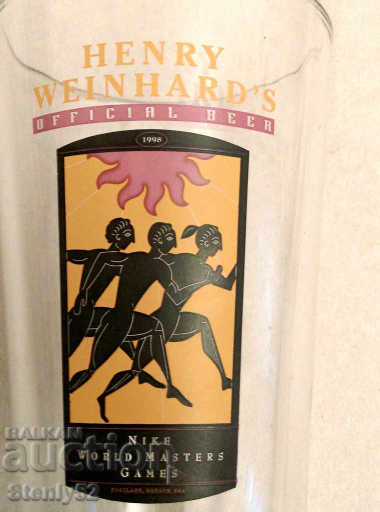 Auction  Glass Cup Veterans of Sports 1998 USA-Oregon