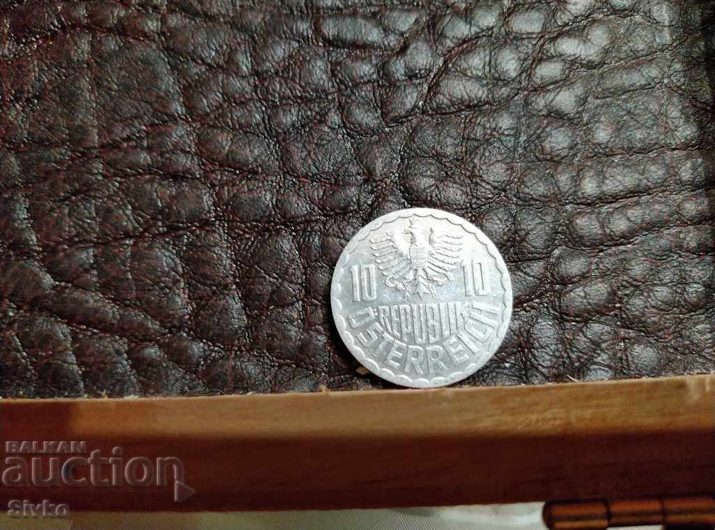Coin Austria 10 groschen 1997 with price 0.59 BGN | € 0.30