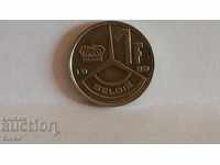 Монета Белгия 5 франка 1989