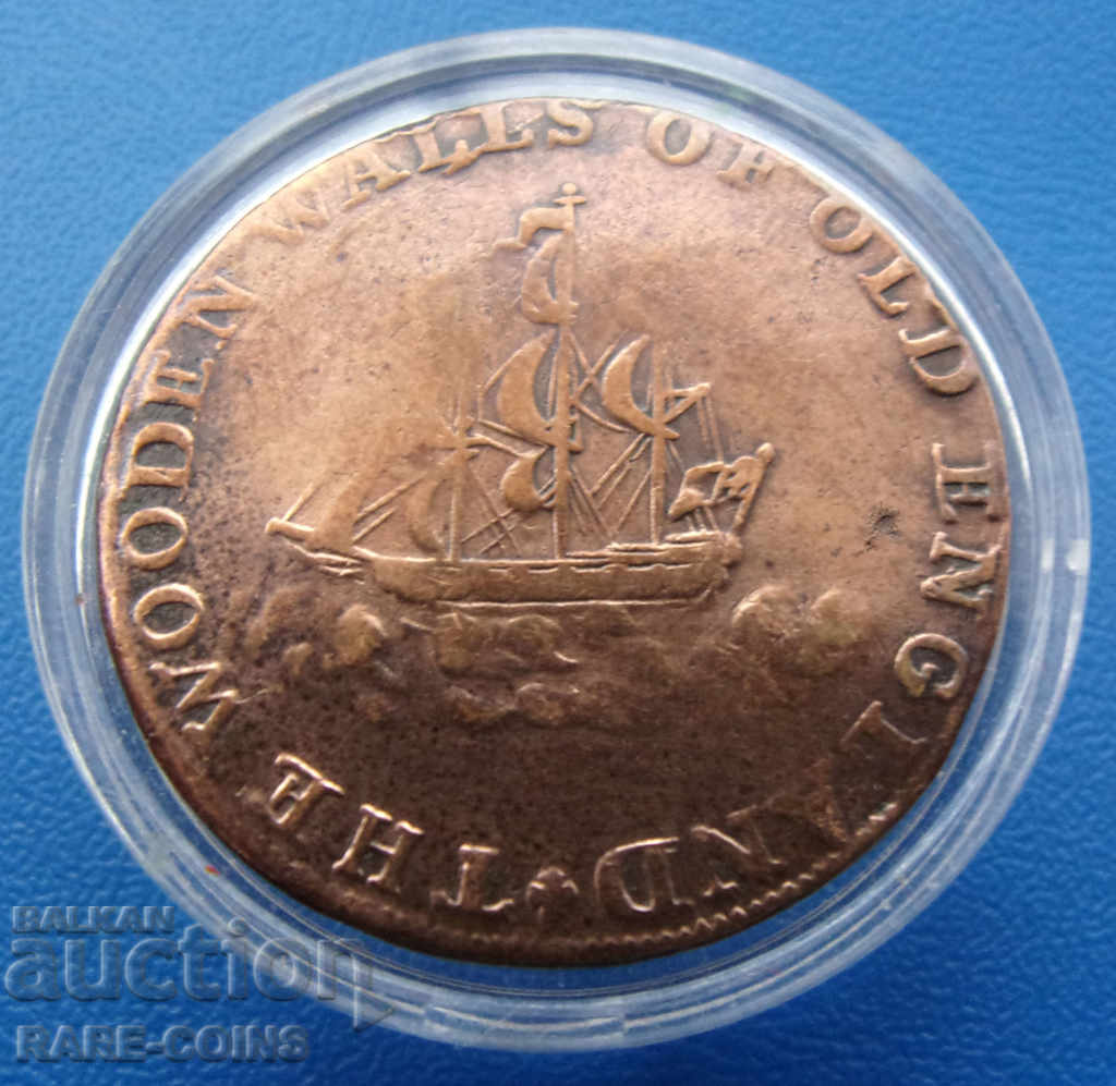 Țara Galilor ½ Penny 1795 Original rar cu preț € 30.68 | 60.00 BGN Țara Galilor ½ Penny 1795 Original rar cu preț € 30.68 | 60.00 BGN