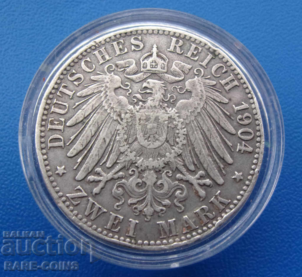 Bremen 2 Mark 1904 J Rare Original cu preț € 94.59 | 185.00 BGN Bremen 2 Mark 1904 J Rare Original cu preț € 94.59 | 185.00 BGN