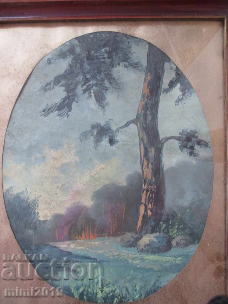 Old painting - oil, cardboard, 42 x 35 cm. with price 38.00 BGN | € 19.43