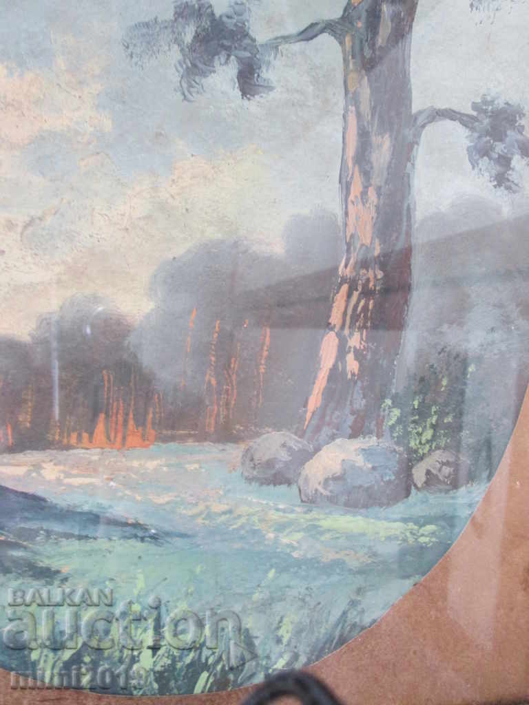 Auction  Old painting - oil, cardboard, 42 x 35 cm.